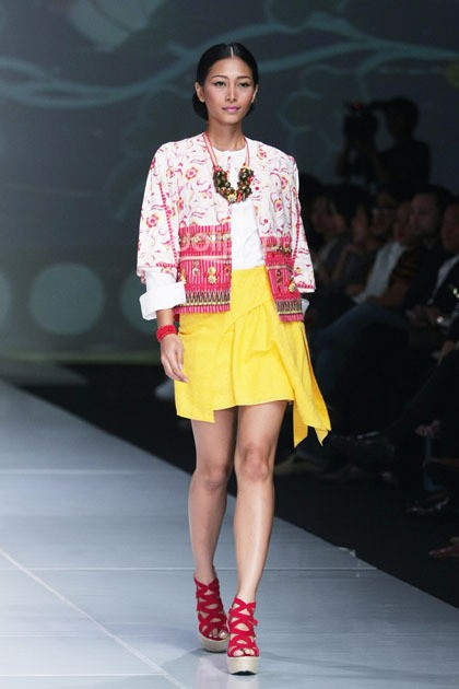 Arkamaya by Danny Satriadi Novelty of Chuba. Bazaar Fashion Festival 2014 at Jakarta Convention Center. Jakarta. [Foto: Mohammad Abduh/Wolipop]