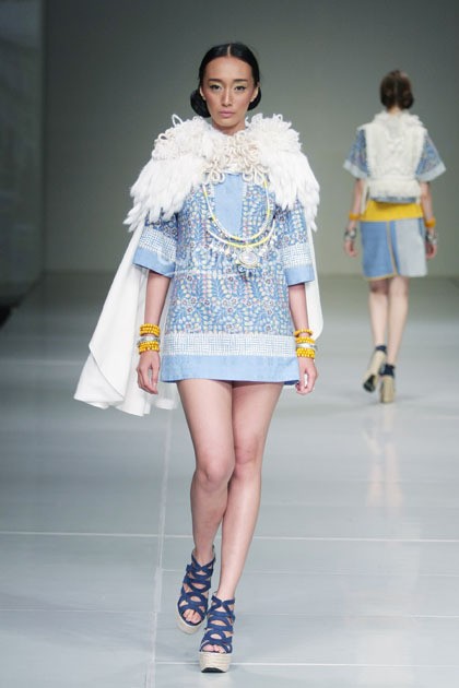 Arkamaya by Danny Satriadi Novelty of Chuba. Bazaar Fashion Festival 2014 at Jakarta Convention Center. Jakarta. [Foto: Mohammad Abduh/Wolipop]