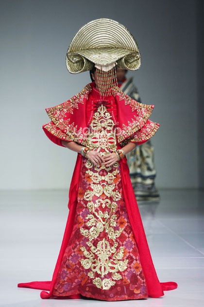 Arkamaya by Danny Satriadi Novelty of Chuba. Bazaar Fashion Festival 2014 at Jakarta Convention Center. Jakarta. [Foto: Mohammad Abduh/Wolipop]