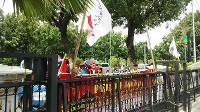 Belasan Tukang Ojek Demo Ahok, Protes Pelarangan Motor