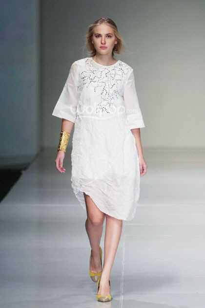 Carmanita, Bazaar Fashion Festival 2014. at Jakarta Conventioon Center. Jakarta. [Foto: Mohammad Abduh/Wolipop]