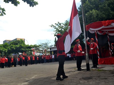 HUT ke-42, PDIP Gelar Upacara Bendera