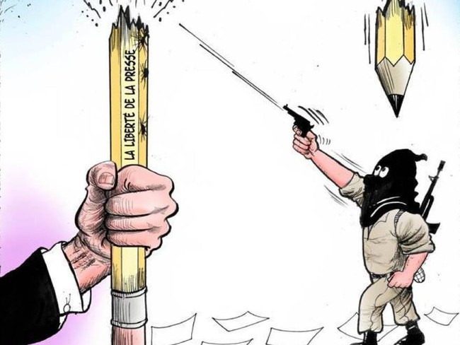 8 Kartunis Timur Tengah Dukung Charlie Hebdo Lewat Karya Seni (1)