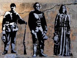 Kecam Insiden Charlie Hebdo, Banksy Prancis Bikin Stensil