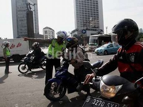 Pekan Depan, Pemotor yang Terobos Thamrin-Medan Merdeka Barat akan Ditilang