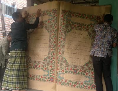 4 Kehebohan Jatuh-nya Alquran Raksasa di Kamar Warga Sidoarjo