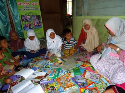 Rumah Pustaka di Pedalaman Pidie Jaya