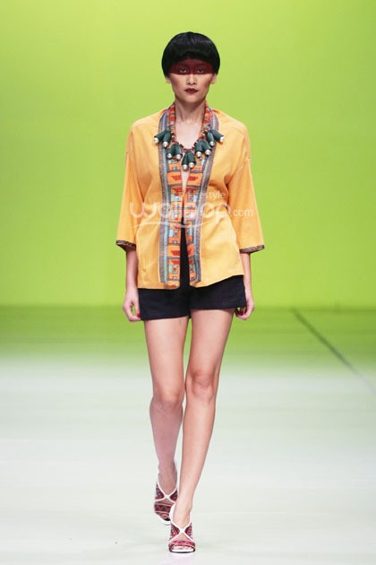 Oscar Lawalata I AM. Bazaar Fashion festival 2014. at Jakarta Convention Center. Jakarta. [Foto: Mohammad Abduh/Wolipop]