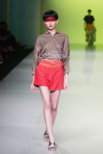 Oscar Lawalata I AM. Bazaar Fashion festival 2014. at Jakarta Convention Center. Jakarta. [Foto: Mohammad Abduh/Wolipop]