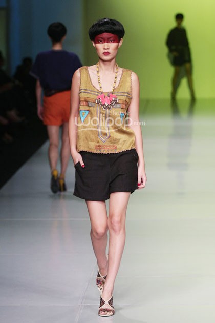 Oscar Lawalata I AM. Bazaar Fashion festival 2014. at Jakarta Convention Center. Jakarta. [Foto: Mohammad Abduh/Wolipop]