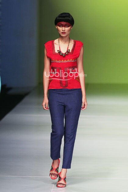 Oscar Lawalata I AM. Bazaar Fashion festival 2014. at Jakarta Convention Center. Jakarta. [Foto: Mohammad Abduh/Wolipop]