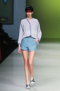 Oscar Lawalata I AM. Bazaar Fashion festival 2014. at Jakarta Convention Center. Jakarta. [Foto: Mohammad Abduh/Wolipop]