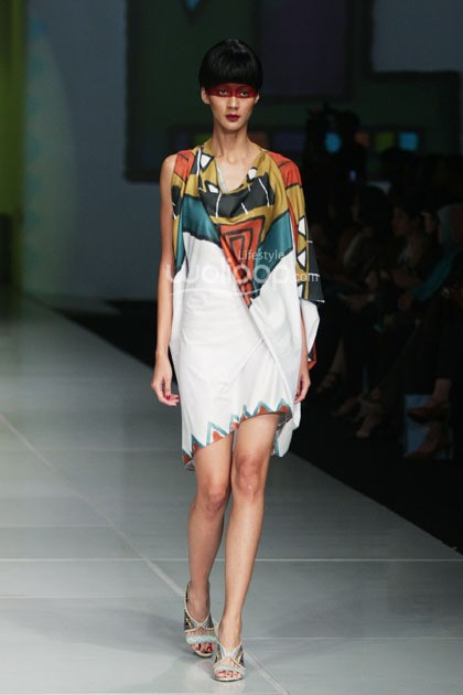 Oscar Lawalata I AM. Bazaar Fashion festival 2014. at Jakarta Convention Center. Jakarta. [Foto: Mohammad Abduh/Wolipop]