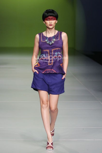 Oscar Lawalata I AM. Bazaar Fashion festival 2014. at Jakarta Convention Center. Jakarta. [Foto: Mohammad Abduh/Wolipop]