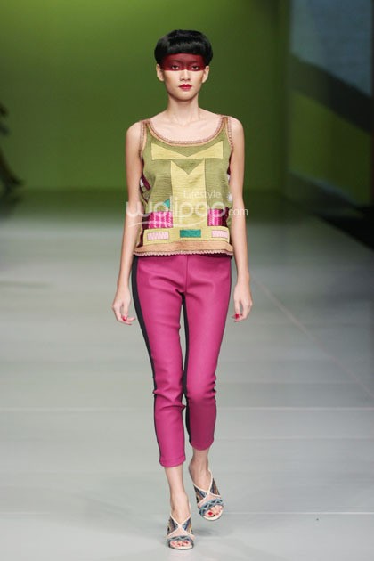 Oscar Lawalata I AM. Bazaar Fashion festival 2014. at Jakarta Convention Center. Jakarta. [Foto: Mohammad Abduh/Wolipop]