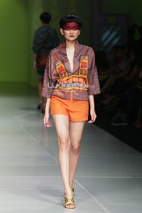 Oscar Lawalata I AM. Bazaar Fashion festival 2014. at Jakarta Convention Center. Jakarta. [Foto: Mohammad Abduh/Wolipop]