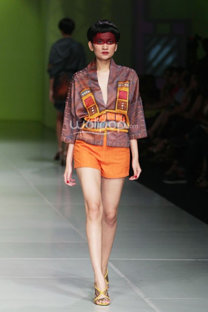 Oscar Lawalata I AM. Bazaar Fashion festival 2014. at Jakarta Convention Center. Jakarta. [Foto: Mohammad Abduh/Wolipop]