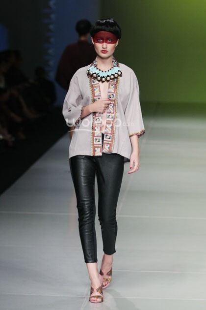 Oscar Lawalata I AM. Bazaar Fashion festival 2014. at Jakarta Convention Center. Jakarta. [Foto: Mohammad Abduh/Wolipop]