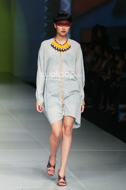 Oscar Lawalata I AM. Bazaar Fashion festival 2014. at Jakarta Convention Center. Jakarta. [Foto: Mohammad Abduh/Wolipop]