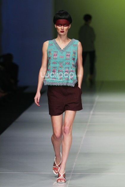 Oscar Lawalata I AM. Bazaar Fashion festival 2014. at Jakarta Convention Center. Jakarta. [Foto: Mohammad Abduh/Wolipop]