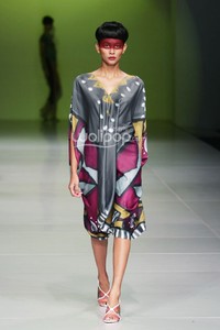 Oscar Lawalata I AM. Bazaar Fashion festival 2014. at Jakarta Convention Center. Jakarta. [Foto: Mohammad Abduh/Wolipop]