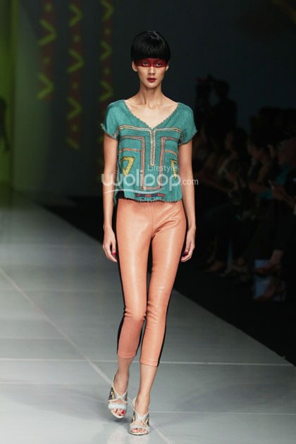 Oscar Lawalata I AM. Bazaar Fashion festival 2014. at Jakarta Convention Center. Jakarta. [Foto: Mohammad Abduh/Wolipop]