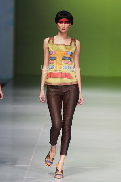 Oscar Lawalata I AM. Bazaar Fashion festival 2014. at Jakarta Convention Center. Jakarta. [Foto: Mohammad Abduh/Wolipop]