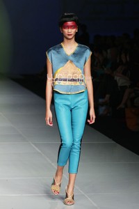 Oscar Lawalata I AM. Bazaar Fashion festival 2014. at Jakarta Convention Center. Jakarta. [Foto: Mohammad Abduh/Wolipop]