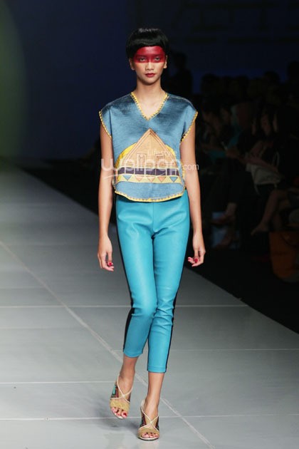 Oscar Lawalata I AM. Bazaar Fashion festival 2014. at Jakarta Convention Center. Jakarta. [Foto: Mohammad Abduh/Wolipop]