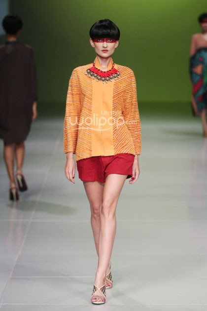 Oscar Lawalata I AM. Bazaar Fashion festival 2014. at Jakarta Convention Center. Jakarta. [Foto: Mohammad Abduh/Wolipop]