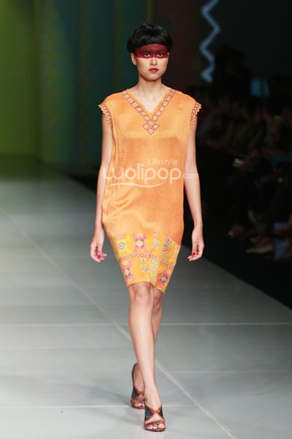 Oscar Lawalata I AM. Bazaar Fashion festival 2014. at Jakarta Convention Center. Jakarta. [Foto: Mohammad Abduh/Wolipop]