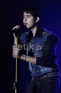Mini konser yang digelar Aliando bertajuk 'The World of Aliando'. Pool/Noel/detikFoto.