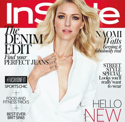 Foto Fashion: Naomi Watts di InStyle UK Februari 2015