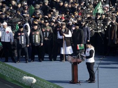 Warga Chechnya Protes Charlie Hebdo