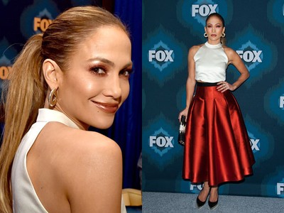 Hot Merah-putih ala Jennifer Lopez