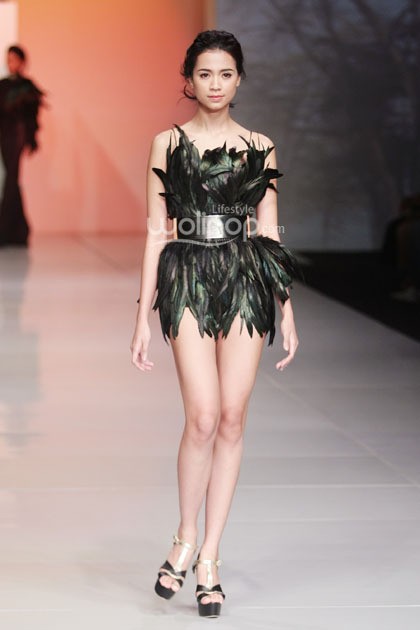 Flirt by Fabiola Aisha & Indah Kalalo Cape Town. Fashion First. Bazaar Fashion festival 2014. at Jakarta Convention Center. Jakarta. [Foto: Mohammad Abduh/Wolipop]