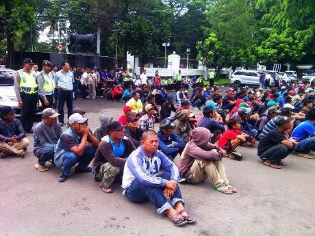 Sepuluh Debt Collector di Bandung Terjaring Razia Preman