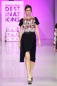 Rinda Salmun Fashion First. Bazaar Fashion festival 2014 at Jakarta Convention Center. Jakarta. [Foto: Mohammad Abduh/Wolipop]