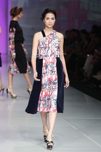 Rinda Salmun Fashion First. Bazaar Fashion festival 2014 at Jakarta Convention Center. Jakarta. [Foto: Mohammad Abduh/Wolipop]