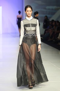 Friederich Herman Stockholm. Fashion First. Bazaar Fashion festival 2014 at Jakarta Convention Center. Jakarta. [Foto: Mohammad Abduh/Wolipop]
