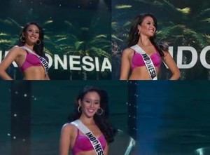 Elvira Mempesona dengan Bikini di Panggung Miss Universe 2014