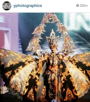 Kostum Borobudur Puteri Indonesia Memukau Penonton Miss Universe 2014