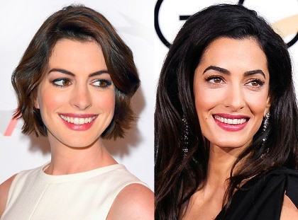 Anne Hathaway dan Amal Alamuddin Dibilang Mirip, Cantik Mana?