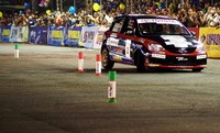 Toyota Team Indonesia saat Night City Slalom di Malang dengan hasil Juara I kategori FWD Standard. Istimewa/dok Toyota.