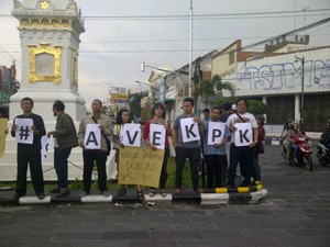 Selain di Jakarta, Aksi Save KPK Juga Mulai Muncul di Yogya