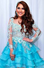 Dibalut Dress Biru, Ayu Ting Ting Tak Kalah Cantik dari Aurel