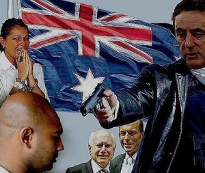 Muncul Ilustrasi Petinggi AFP Tembak Bali Nine dan PM Australia Tersenyum