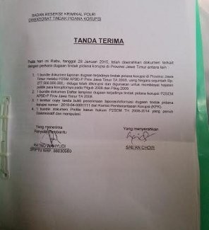 Datangi Bareskrim, LSM Jatim Cuma Serahkan Dokumen Laporkan Zulkarnain