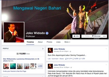 Istana akan Ambil Alih Akun Twitter dan FB Jokowi di Masa Kampanye