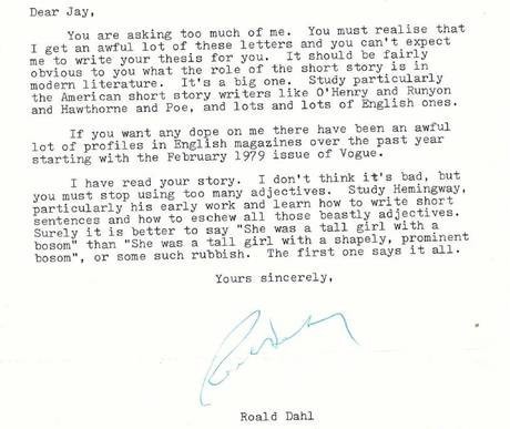 35 Tahun Hilang, Surat Nasihat Roald Dahl ke Penulis Pemula Ditemukan